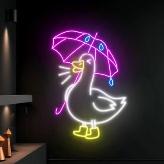 Erhellen Sie Ihren Raum: Perfekt für Zuhause, Partys und tierbezogene Veranstaltungen, bietet das Enten-LED-Schild-Neonlicht einzigartige Restaurant- und Bar-Club-Dekoration.