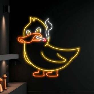Erhöhen Sie das Ambiente Ihrer Bar oder Ihres Ladens mit dem einzigartigen LED-Neonschild „Duck Smoking“ – ideal geeignet für trendige Wohnkultur und unvergessliche Partys.