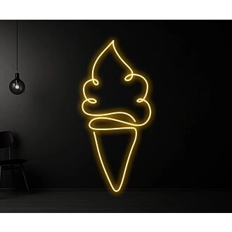 Beleuchten Sie Ihr Café und Ihre Molkerei: Eiscreme-Neon-LED-Leuchte für eine süße Note in der Heim-, Laden- und Café-Wanddekoration.