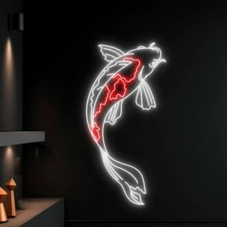 Elevate Your Space with the Koi Fish LED Sign: Perfect for Home, Restaurants, and Animal Enthusiast Events, Adding a Neon Glow to Every Occasion.