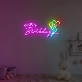 Happy Birthday Neon Sign