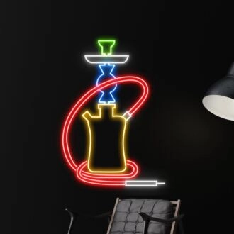 Leuchtendes Neon-Schild für Raucherladen Raucherschild.