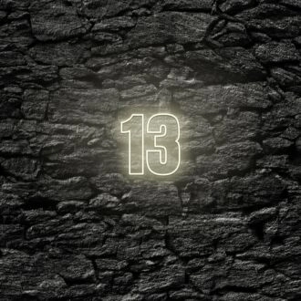 Number Thirteen LED Neon Sign
