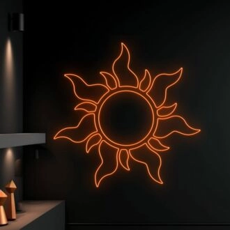 Sonne LED-Neonschild Sonnenliebhaber Neon-LED-Licht Sonne LED-Schild Individuelles Sonnen-Neonlicht Sonnendekor