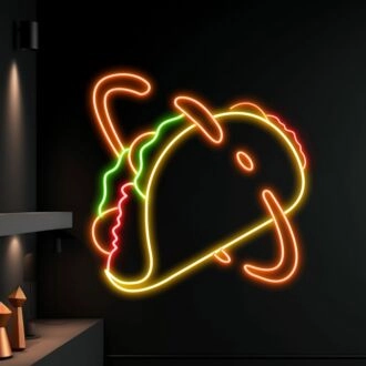 Tacos LED Leuchtschild Tacos LED Schild Tacos Neonlicht Maßgefertigtes Tacos LED Licht