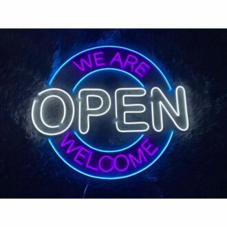 We Are Open Led Neon Sign Custom Bar Club Led Light