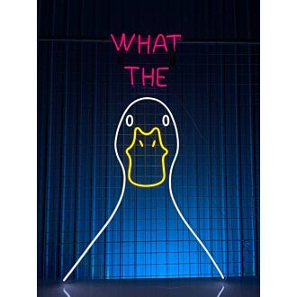 What The Duck Led Neon Sign What The Duck Christmas Led Sign Christmas Neon Light
