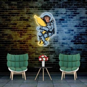 Monkey Uv Light Neon Artwork Illuminate Your Space