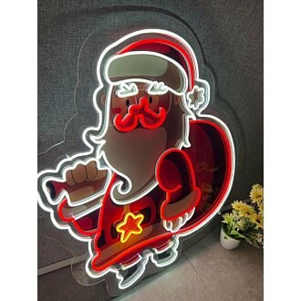 Santa Claus Uv Printed Artwork - Spark Holiday Magic With Festive Delight
