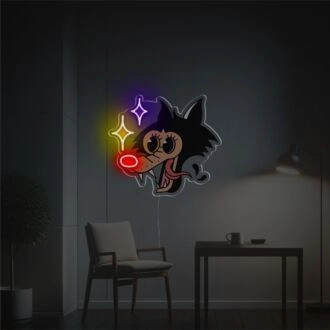 Werwolf LED Neon Acrylkunstwerk