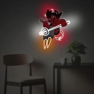 Astro Boy Version des Teufels LED Neon Acryl-Kunstwerk