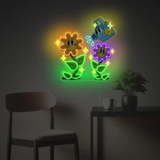 Schönes Gänseblümchen LED Neon Acrylkunstwerk