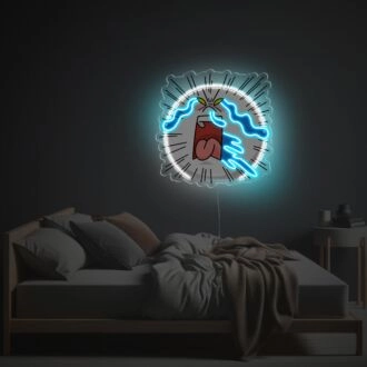 Übertrieben weinender Mann LED Neon Acrylkunstwerk