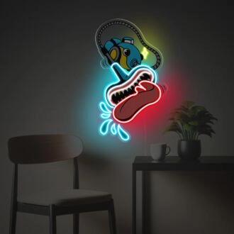 Freaking Staubsauger LED Neon Acrylkunstwerk