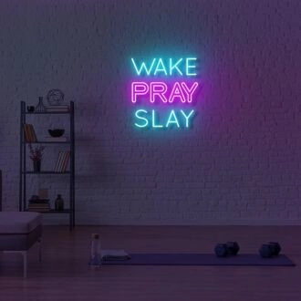 Wake Pray Slay LED Neon Sign