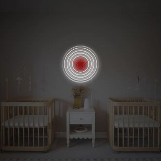 Kapitän des amerikanischen Schildes LED Neonzeichen