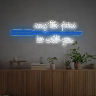 Lightsaber With Quote LED Neon Sign