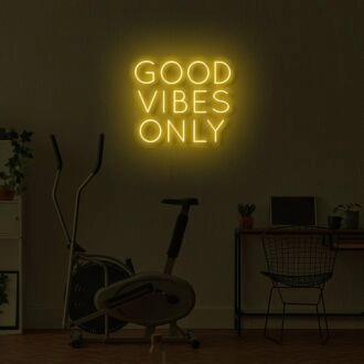 Good Vibrations Only LED Neon Sign