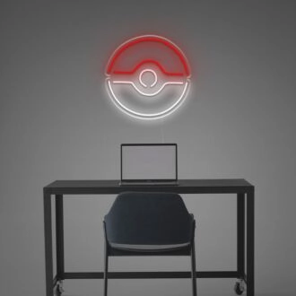 Pokéball LED-Neonschild für Kinderzimmer
