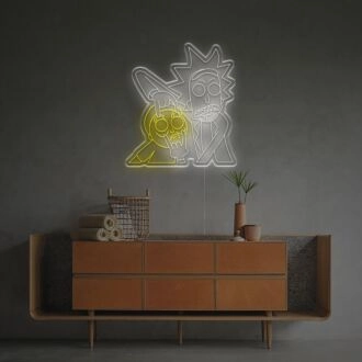 Verrücktes Rick und Morty LED Neonschild