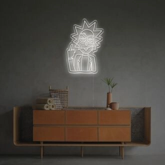 Riskiere mit Mittelfinger LED-Neonzeichen