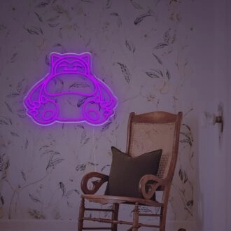 Snorlax Pokémon LED-Neonschild