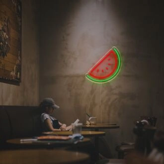 Ein Stück Wassermelone LED-Neonschild