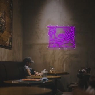 Porträt einer Dame LED-Neonschild