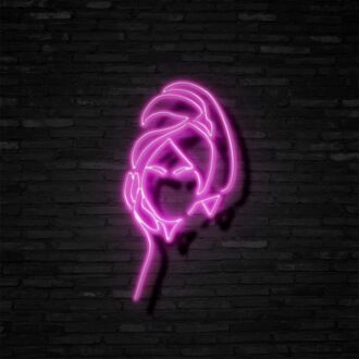 Nach dem Bad Neonschild