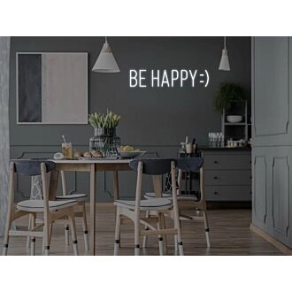 Be Happy Neon Sign