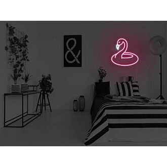 Flamingo Pool Floaty Neon Sign