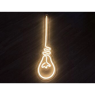 Neonschild Glühbirne