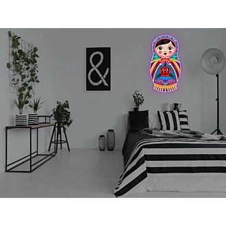 Russian Nested Doll Neon Sign