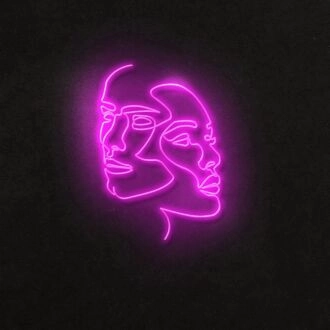 2Face Neon Sign