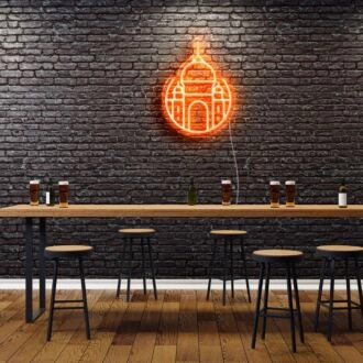 Agra Stadt Symbol Neonschild