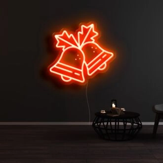 Weihnachten Glöckchen Neonschild