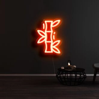 Japanisches Bambus-Neonschild