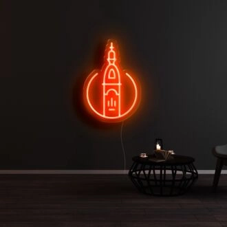 Nantes Stadt Symbol Neonschild