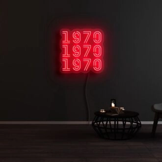 1970 1970 1970 Neon Sign