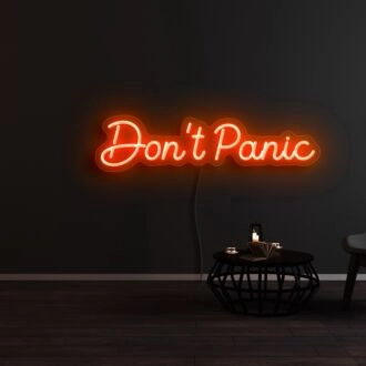 Dont Panic Neon Sign