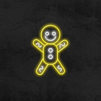 Gingerbread Man Neon Sign