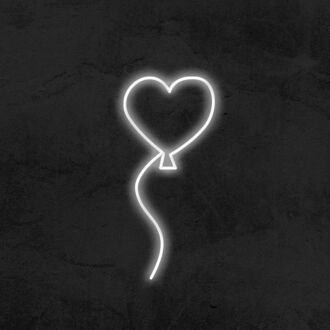 Herz-Ballon-Neonschild