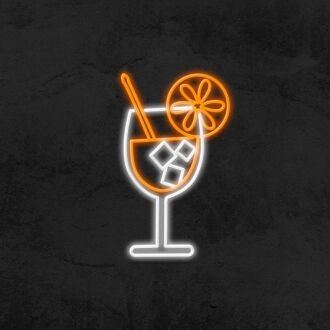 Neonschild Orangensaft