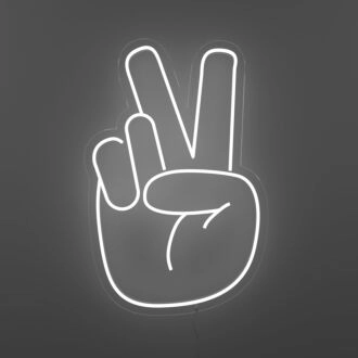 Peace Hand Neon Sign