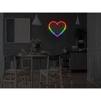 Pride-Herzen-Neonschild