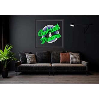 Cocktails And Dreams Infinity Mirror Neon Sign