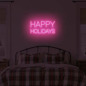 Happy Holidays LED illuminated sign