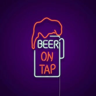 Beer On Tap Neon Sign