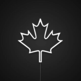 Canada Flag Maple Leaf Neon Sign