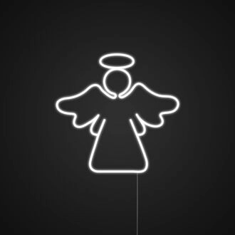 Weihnachtsengel Leuchtschild